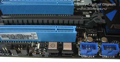 ASUS P7P55D Deluxe кнопки